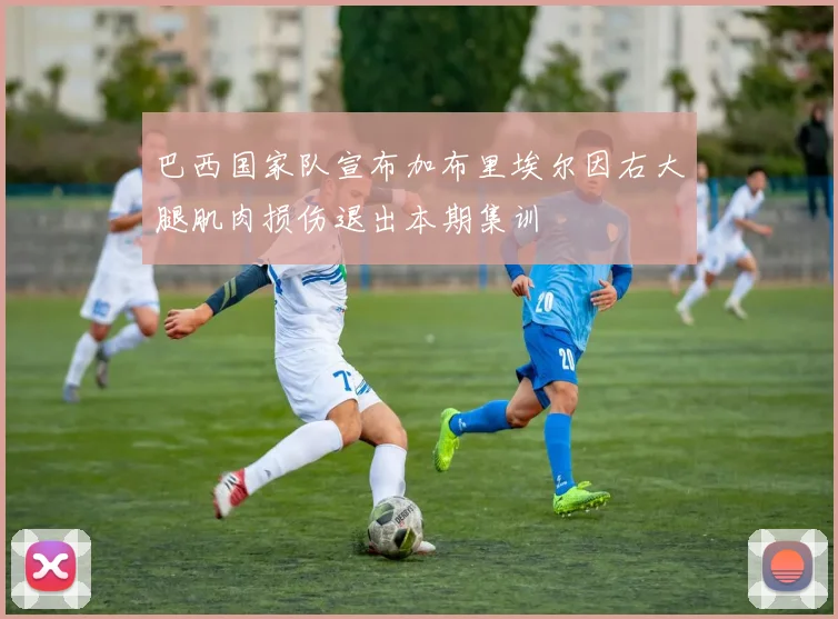 巴西国家队宣布加布里埃尔因右大腿肌肉损伤退出本期集训